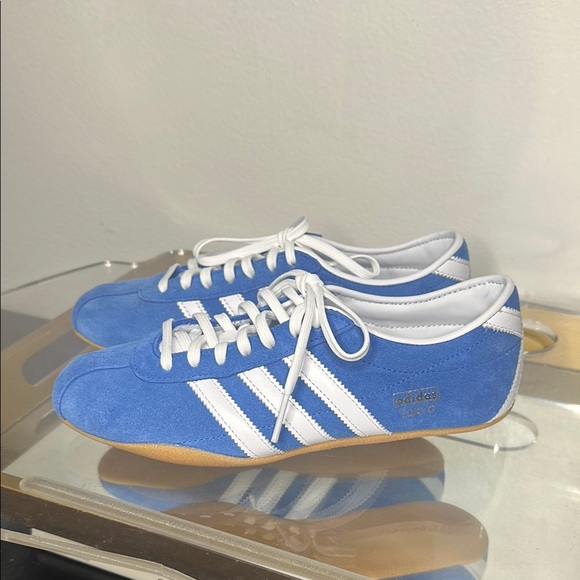 Adidas Blue and White Tokyo Sneakers - Picture 4 of 8